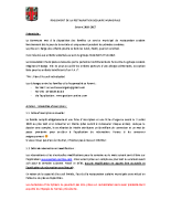 REGLEMENT DE LA RESTAURATION MUNICIPALE 2026-2027